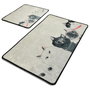 Mijölnir Angry Cats Djt Juego de Alfombrillas de Baño Multicolor